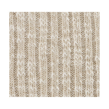 Cotton Slub Beige White
